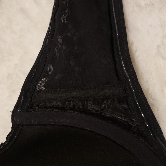 NWOT Victoria secret 40D black strapless push up bra lace - Picture 7 of 12